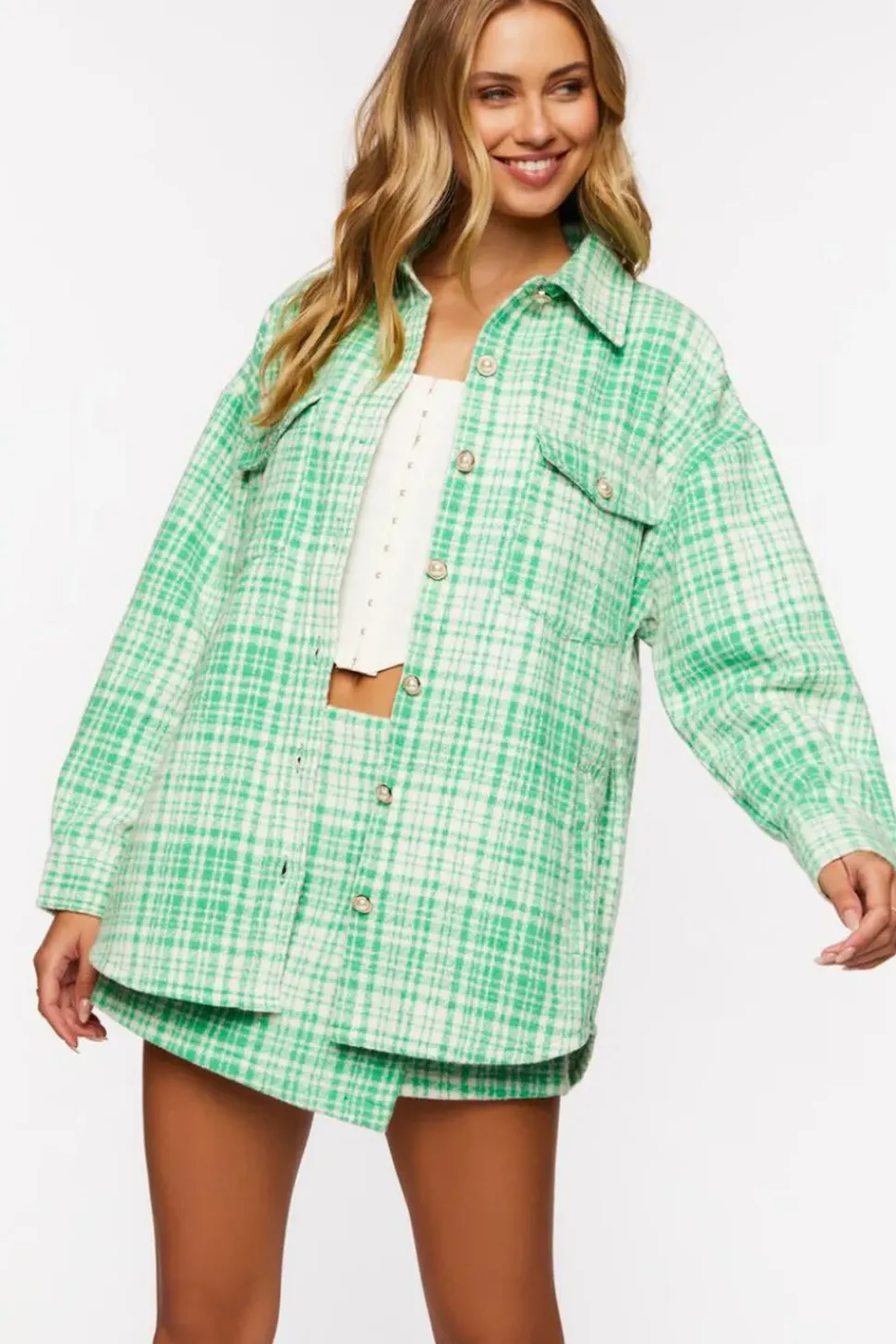 Plaid Wrap Skort