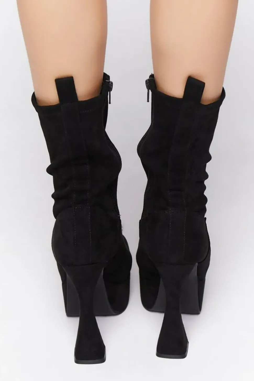 Platform Block Heel Booties