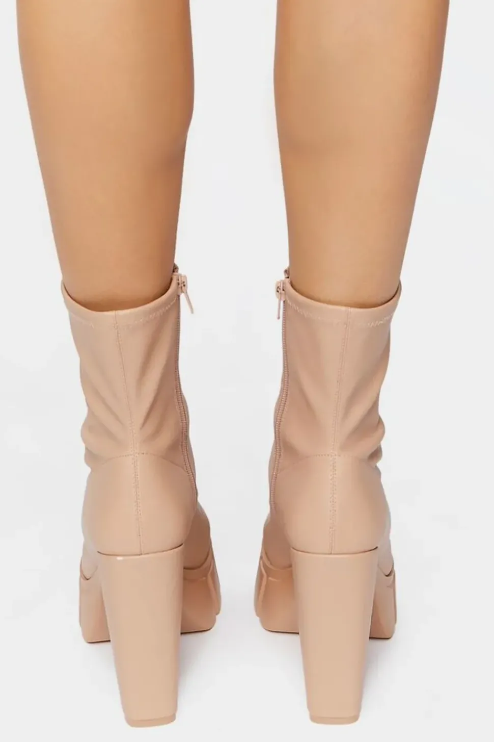 Platform Lug-Sole Ankle Boots