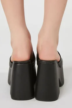 Platform Open-Toe Block Heels