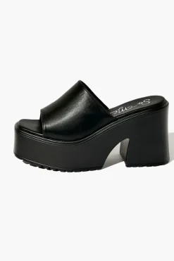 Platform Open-Toe Block Heels