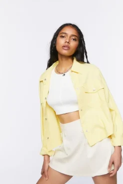 Pleated Corduroy Mini Skirt