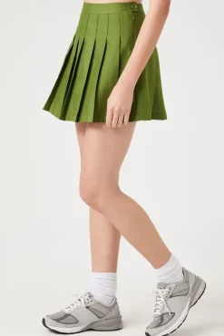 Pleated Mini Skirt