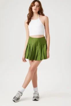 Pleated Mini Skirt