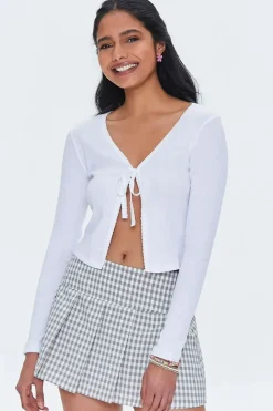 Pleated Plaid Mini Skirt