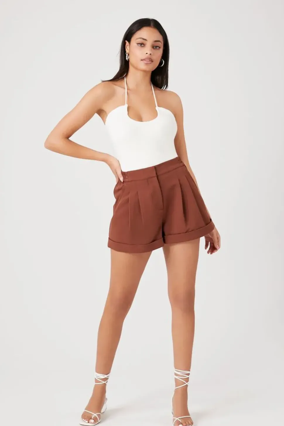 Pleated Trouser Shorts