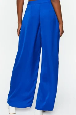 Pleated Wide-Leg Palazzo Pants