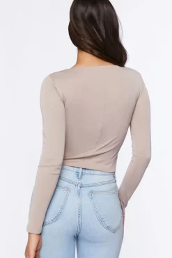 Plunging Bustier Crop Top