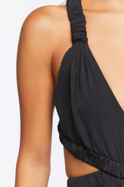 Plunging Cutout Jumpsuit