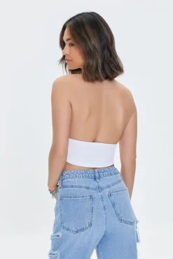 Plunging Halter Crop Top