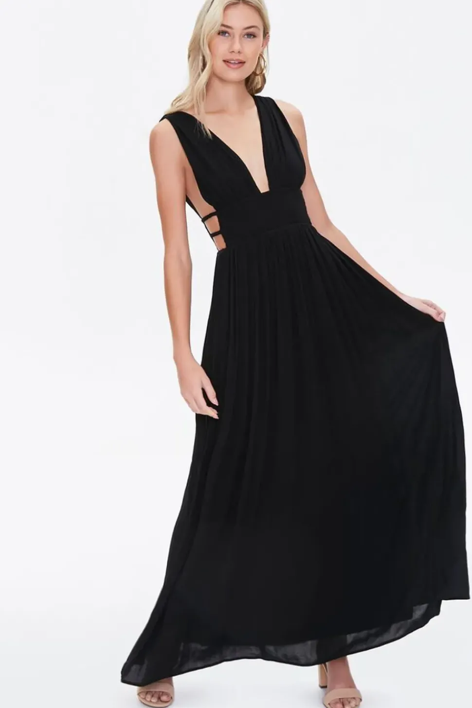 Plunging Maxi Dress