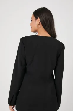 Plunging Wrap Blazer