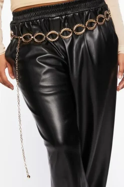 Plus Size Cutout Chain Belt
