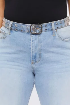Plus Size Transparent Vinyl Belt