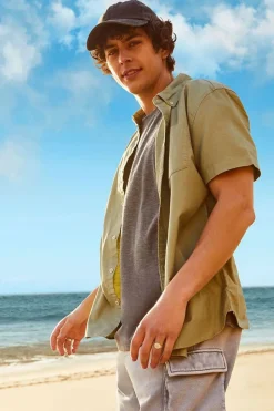 Pocket Button-Front Shirt