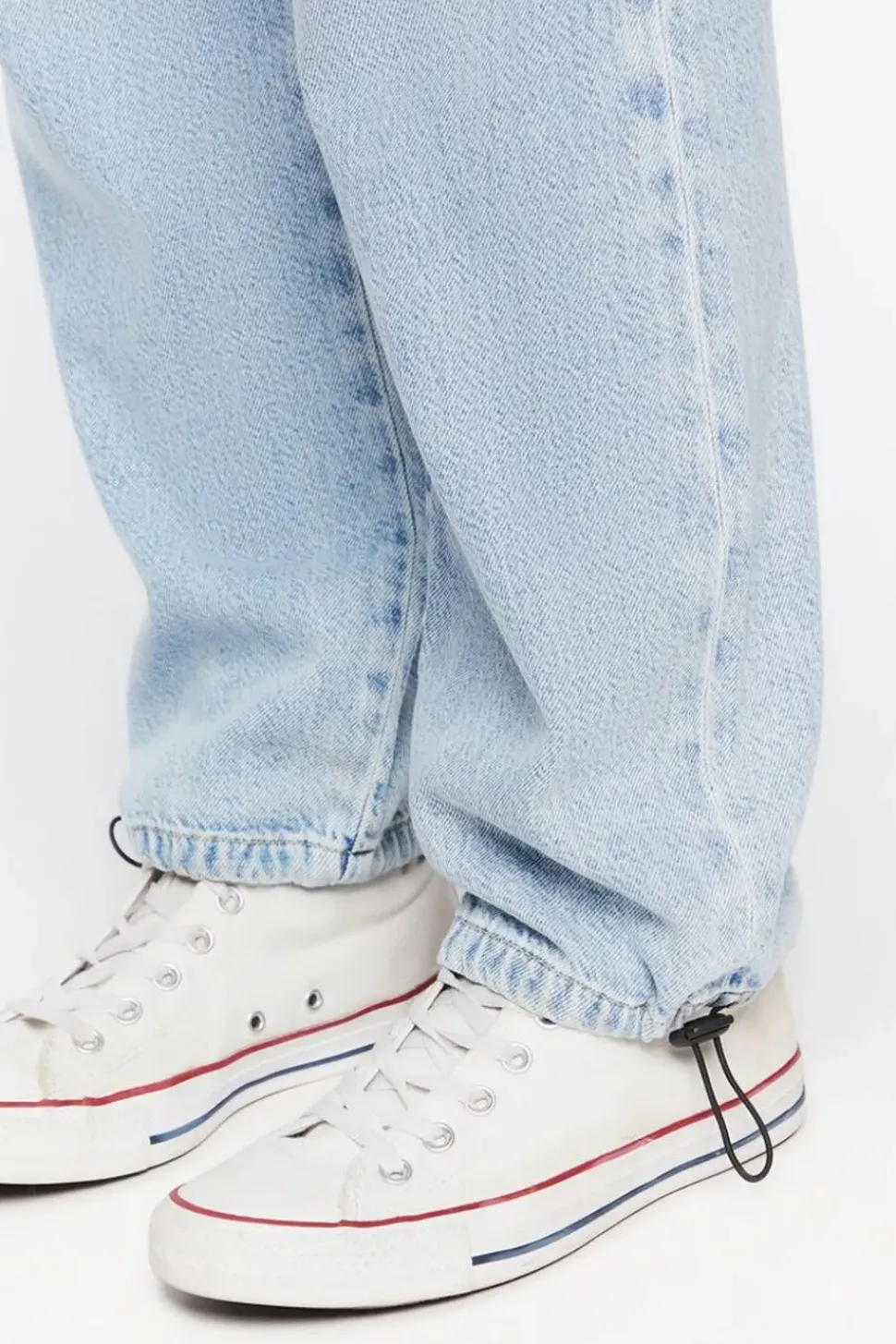 Pocket High-Rise Denim Joggers