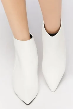 Pointed Toe Block Heel Booties
