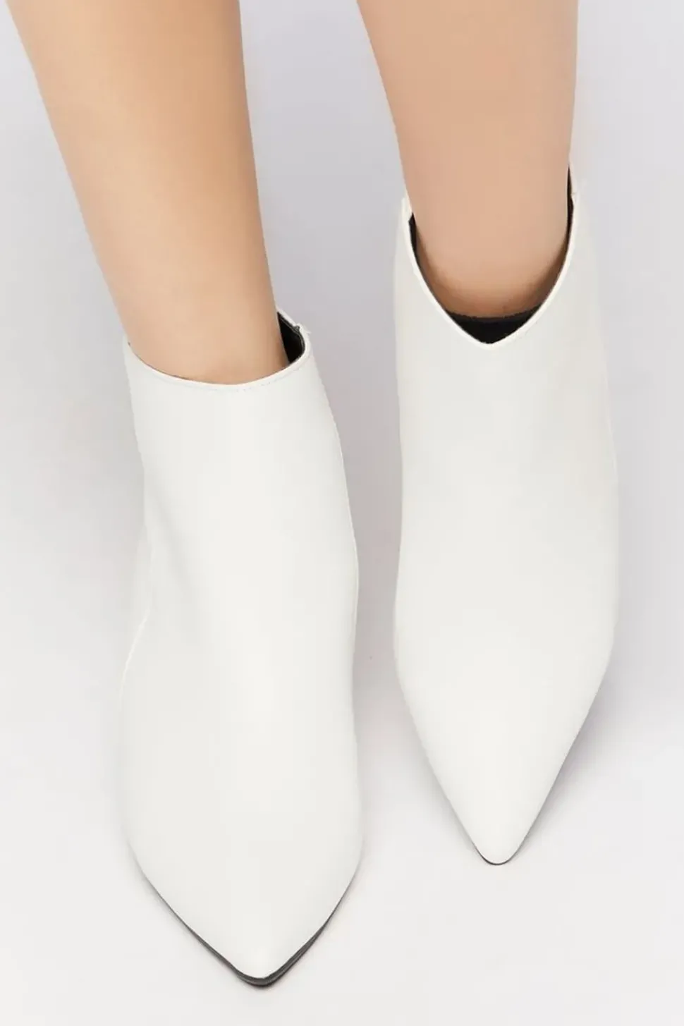 Pointed Toe Block Heel Booties