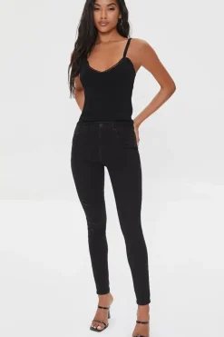 Pointelle Sweater-Knit Cami
