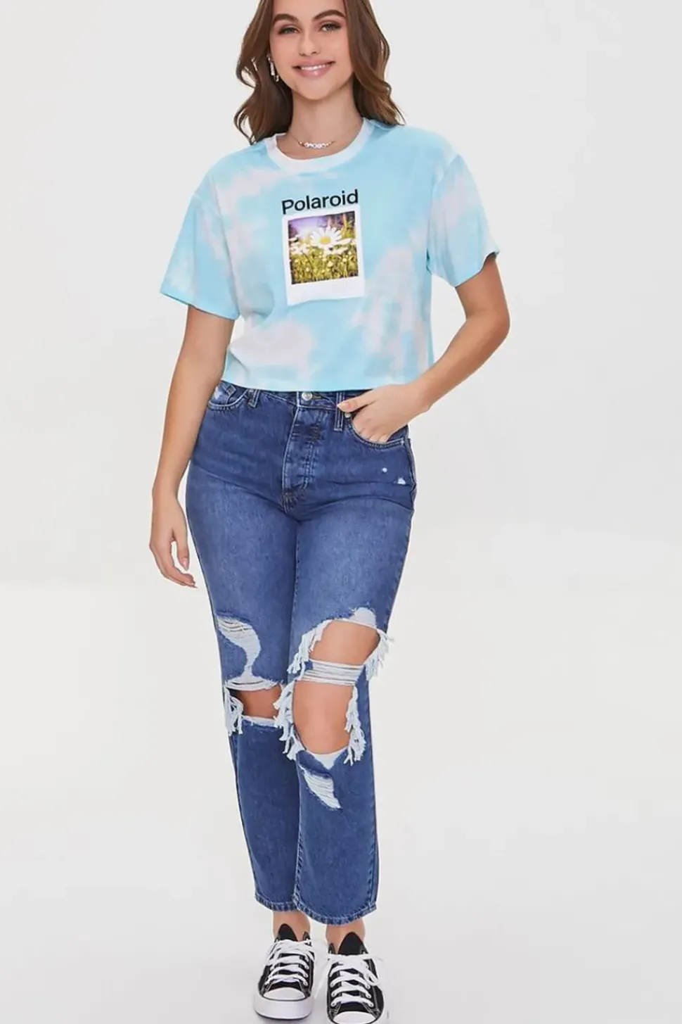 Polaroid Graphic Tie-Dye Tee