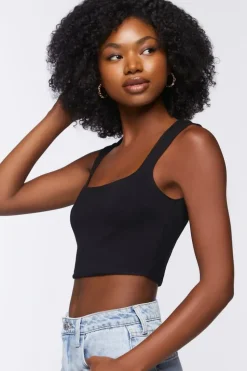 Ponte Knit Crop Top