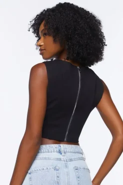 Ponte Knit Crop Top
