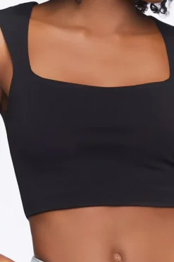 Ponte Knit Crop Top