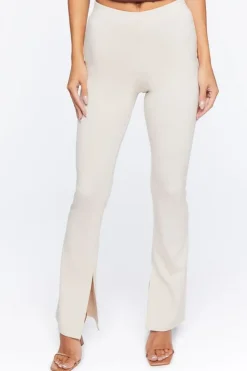 Ponte-Knit Flare Pants