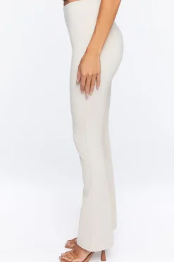 Ponte-Knit Flare Pants