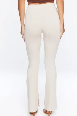 Ponte-Knit Flare Pants
