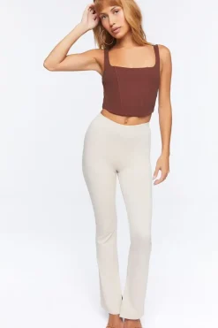 Ponte-Knit Flare Pants