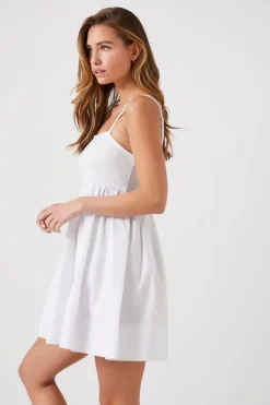 Poplin Babydoll Mini Dress