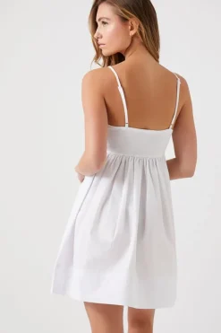 Poplin Babydoll Mini Dress