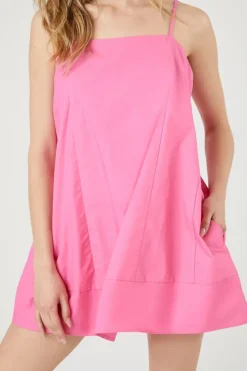 Poplin Cami Shift Mini Dress