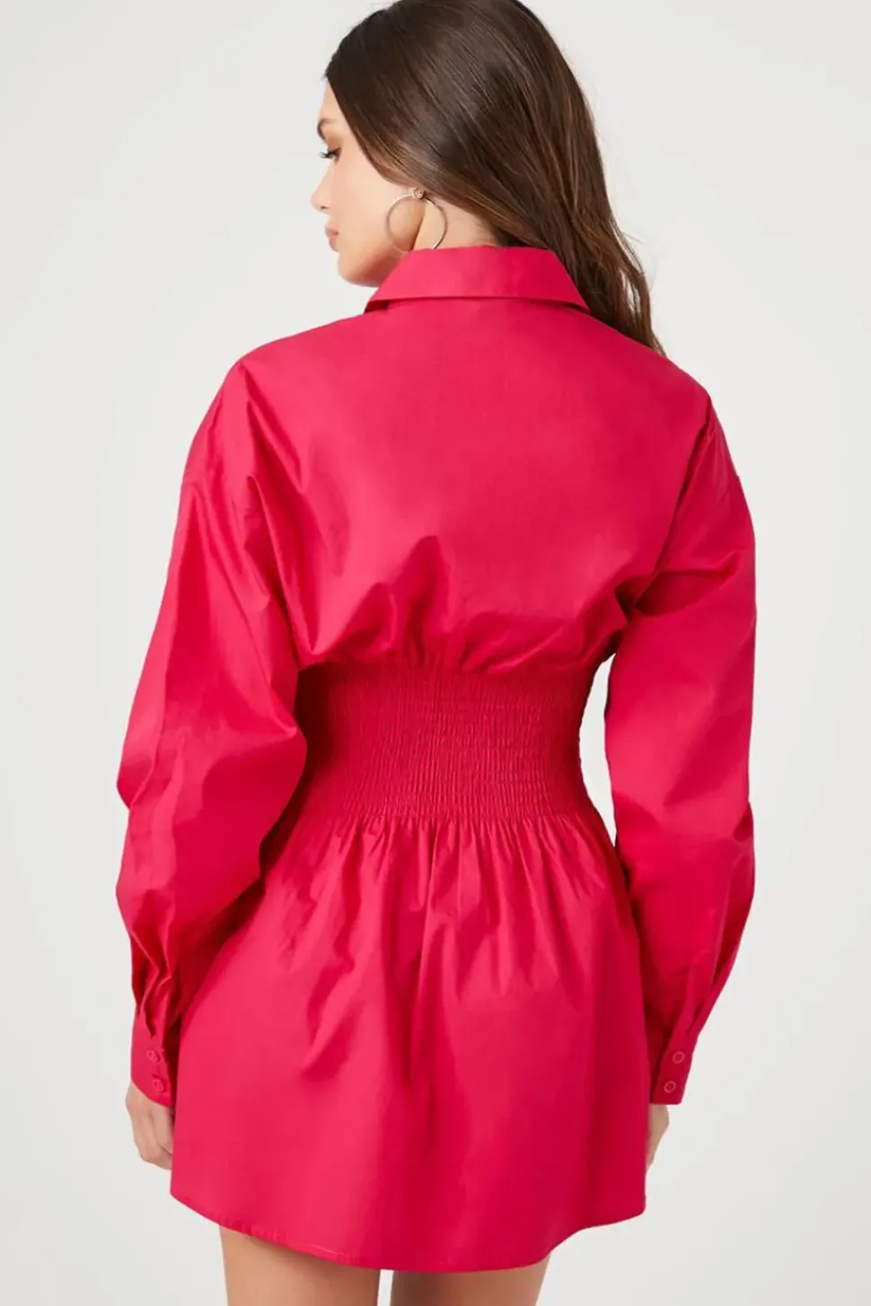 Poplin Mini Shirt Dress