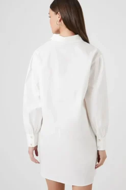 Poplin Mini Shirt Dress