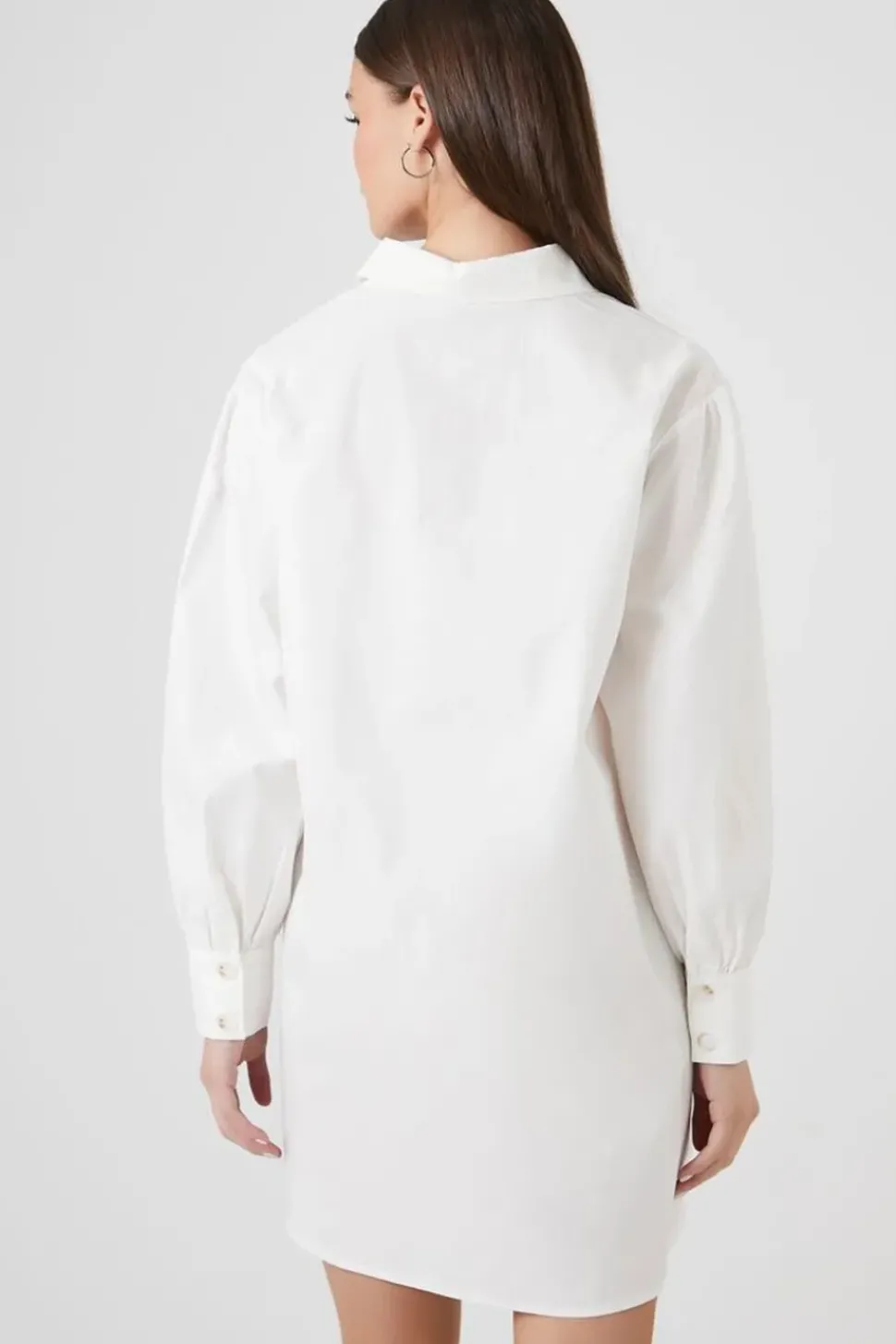 Poplin Mini Shirt Dress
