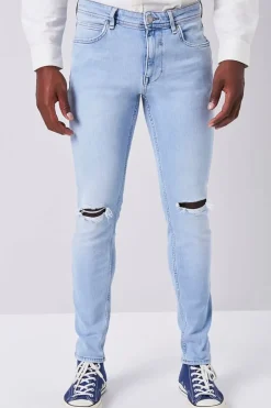 Premium Distressed Slim-Fit Jeans