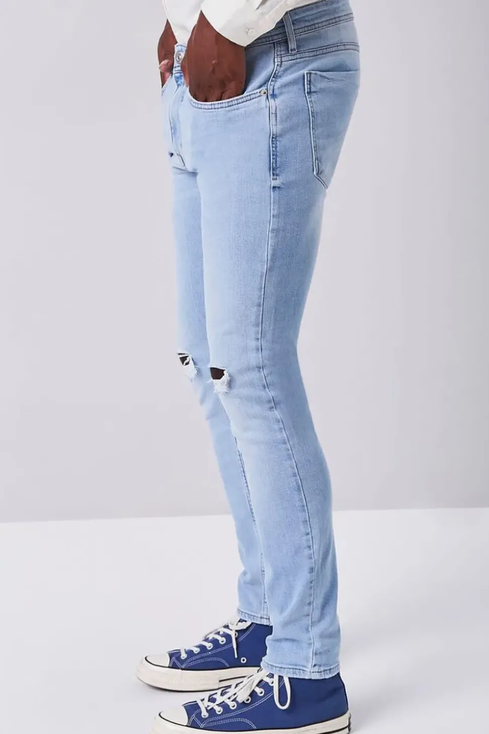 Premium Distressed Slim-Fit Jeans