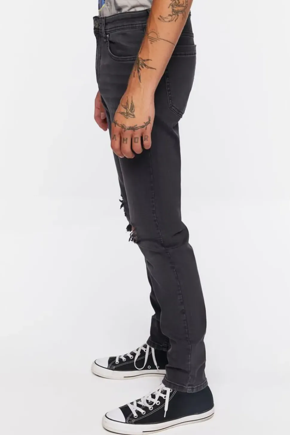 Premium Distressed Slim-Fit Jeans
