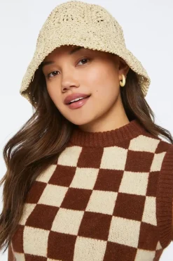 Premium Natural Straw Bucket Hat