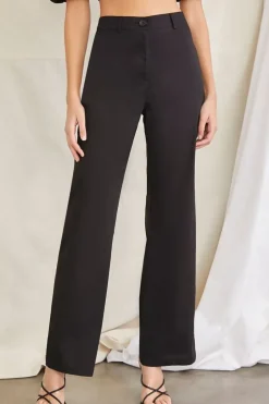 Puff-Sleeve Crop Top & Pants Set