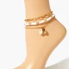 Puka Shell Anklet Set