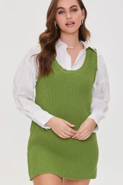 Purl Knit Mini Dress