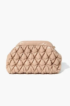 Quilted Faux Leather Crossbody Bag