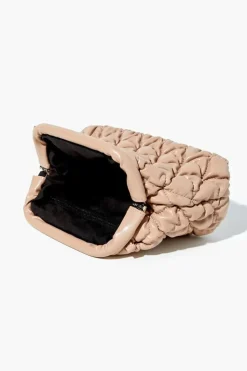 Quilted Faux Leather Crossbody Bag