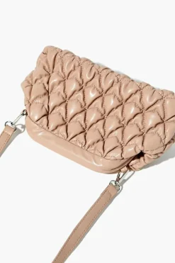 Quilted Faux Leather Crossbody Bag