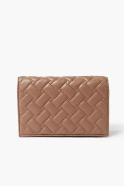 Quilted Faux Leather Crossbody Bag