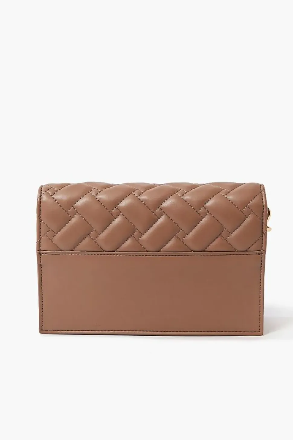 Quilted Faux Leather Crossbody Bag