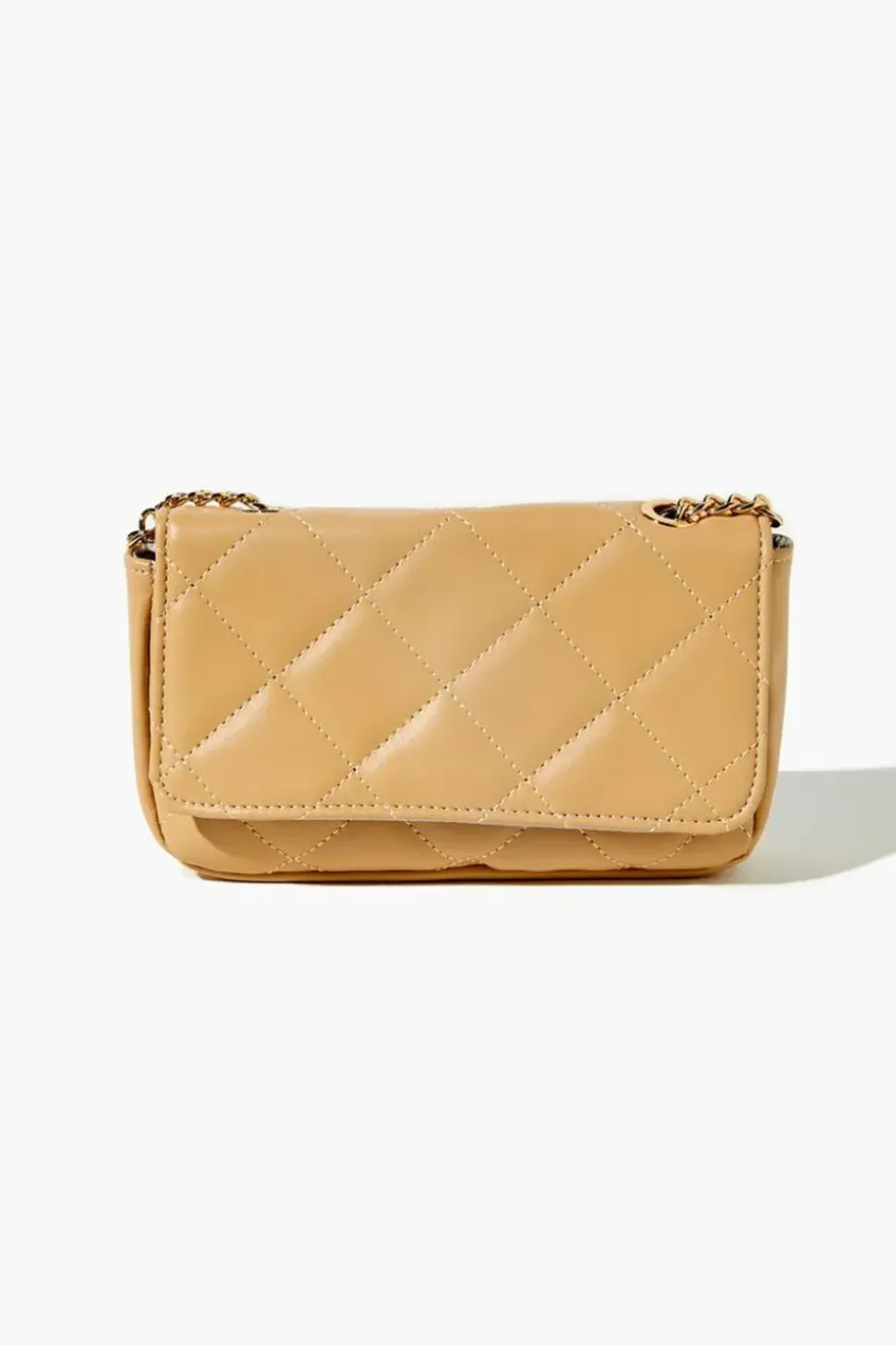 Quilted Faux Leather Crossbody Bag